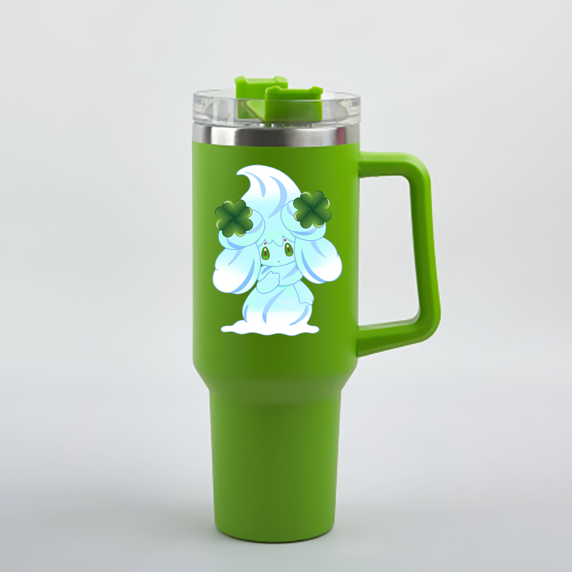 （画像用） ポケットモンスター Pokémon 1200mL車用タンブラー - クリスタルステッカー（プラスチックストロー付き）